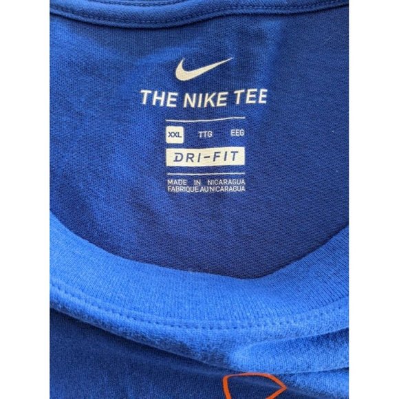 Men's Nike Jordan Florida Florida Gators Football T Shirt Size XXL Blue Orange - Picture 6 of 6